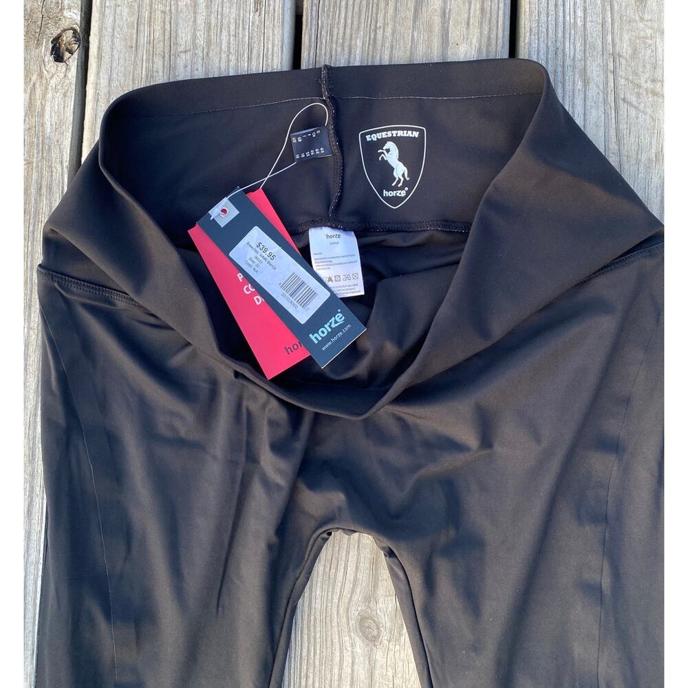 Horze Women's Bianca Breeches Equestrian Tights - Black - Size 32/14 NWT